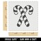 Crossed Candy Canes Christmas Wall Cookie DIY Craft Reusable Stencil